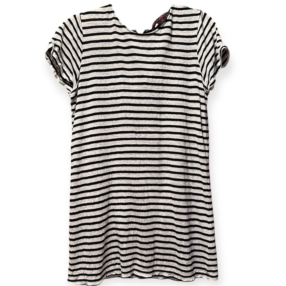 EUC Vintage Alice + Olivia Black and White Striped Tunic